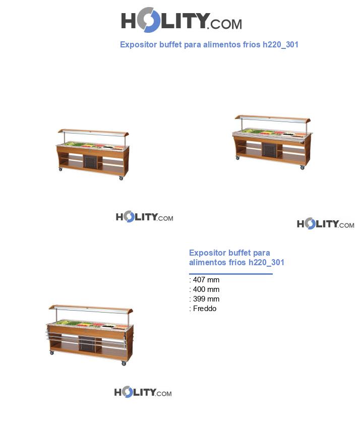 Expositor buffet para alimentos fríos h220_301