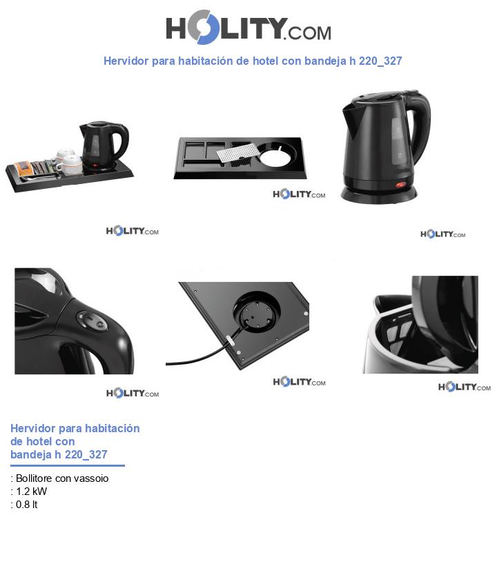 Hervidor para habitación de hotel con bandeja h 220_327