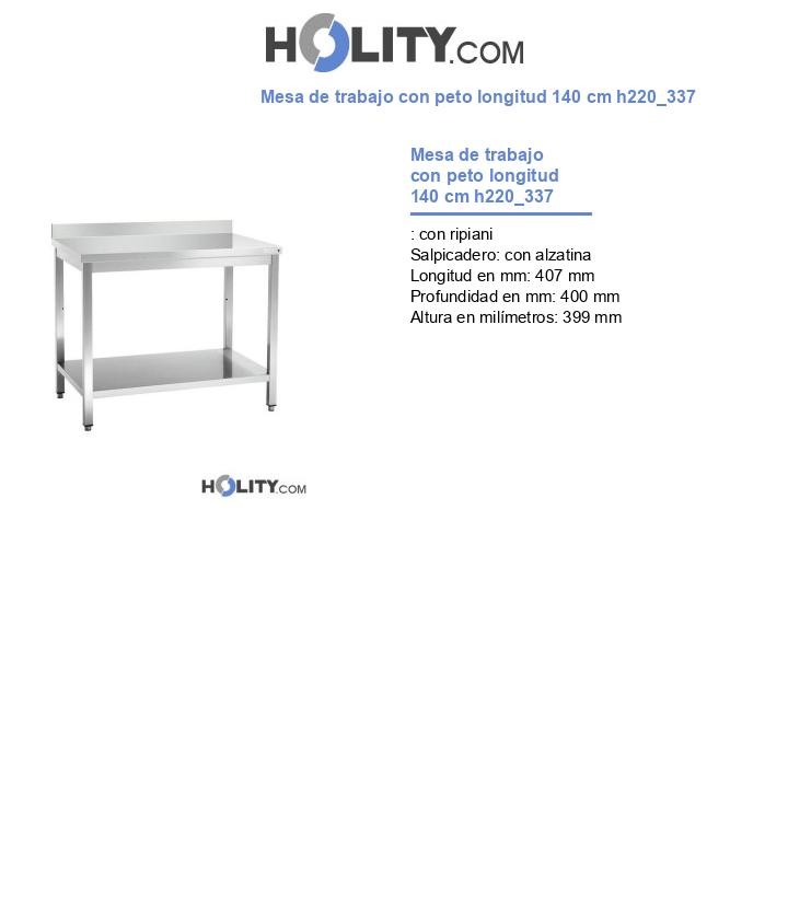 Mesa de trabajo con peto longitud 140 cm h220_337