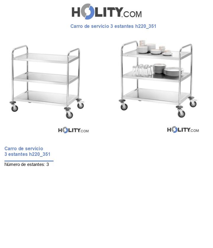 Carro de servicio 3 estantes h220_351