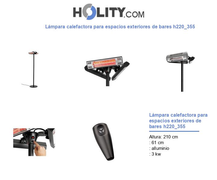 Lámpara calefactora para espacios exteriores de bares h220_355
