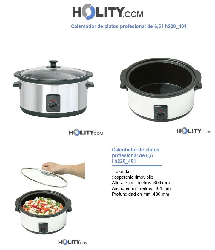 Calentador de platos profesional de 6,5 l h220_401
