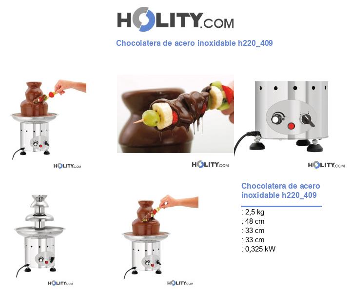 Chocolatera de acero inoxidable h220_409