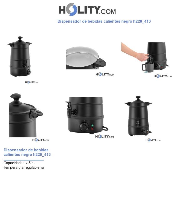 Dispensador de bebidas calientes negro h220_413