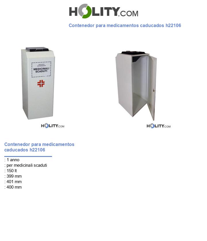 Contenedor para medicamentos caducados h22106