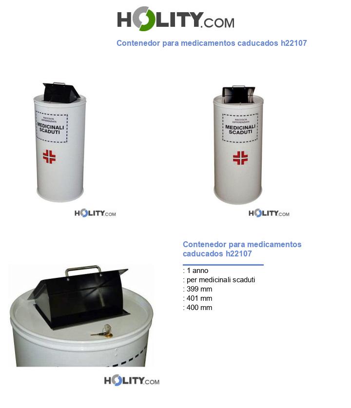 Contenedor para medicamentos caducados h22107