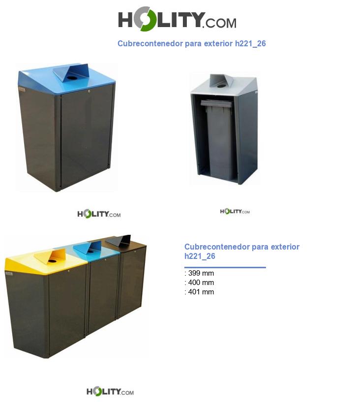 Cubrecontenedor para exterior h221_26