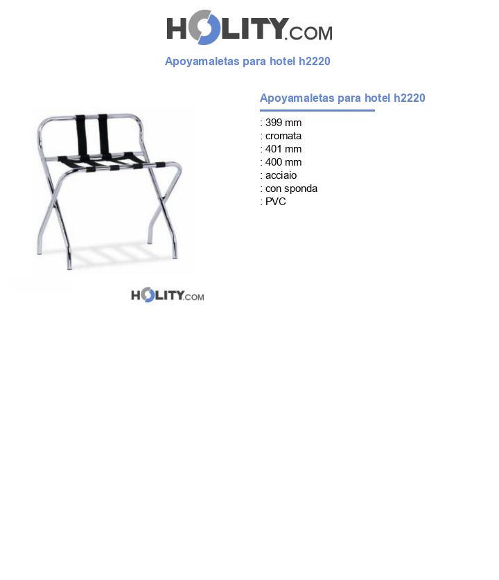 Apoyamaletas para hotel h2220