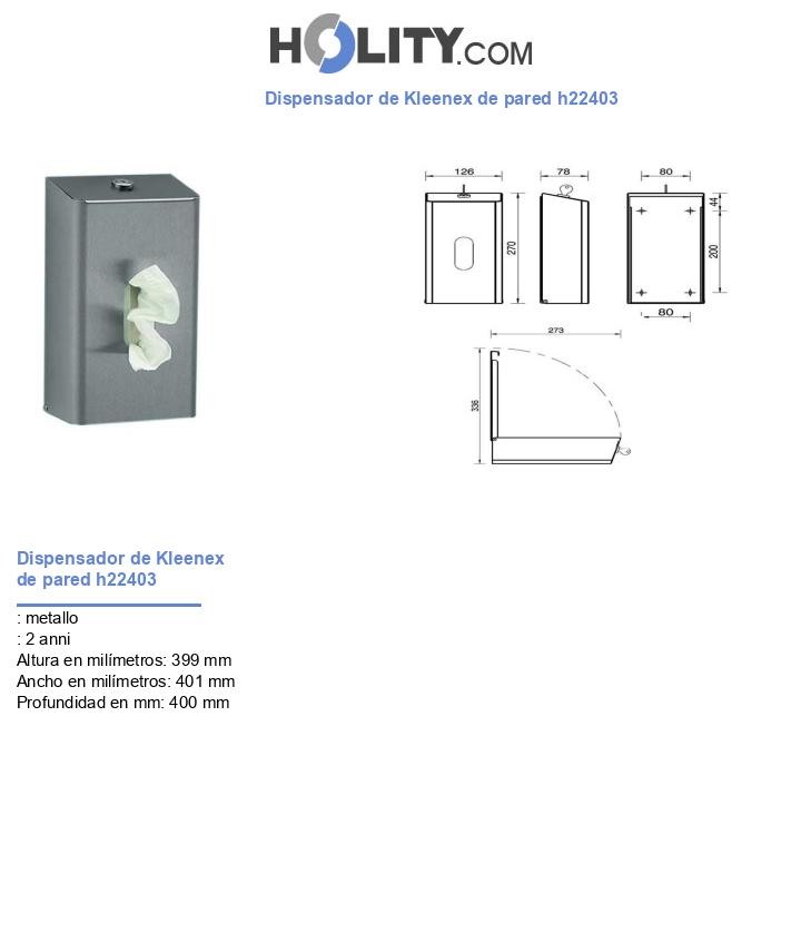 Dispensador de Kleenex de pared h22403