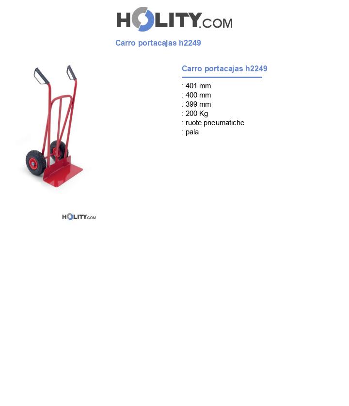 Carro portacajas h2249