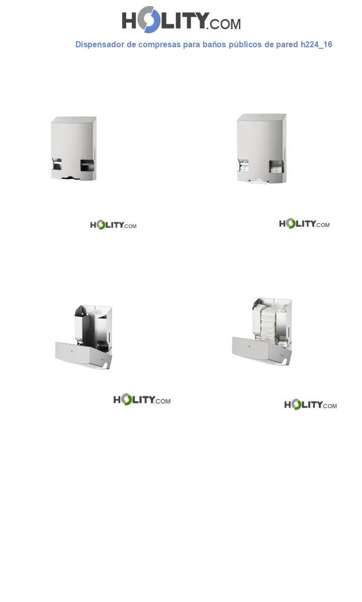 Dispensador de compresas para baños públicos de pared h224_16