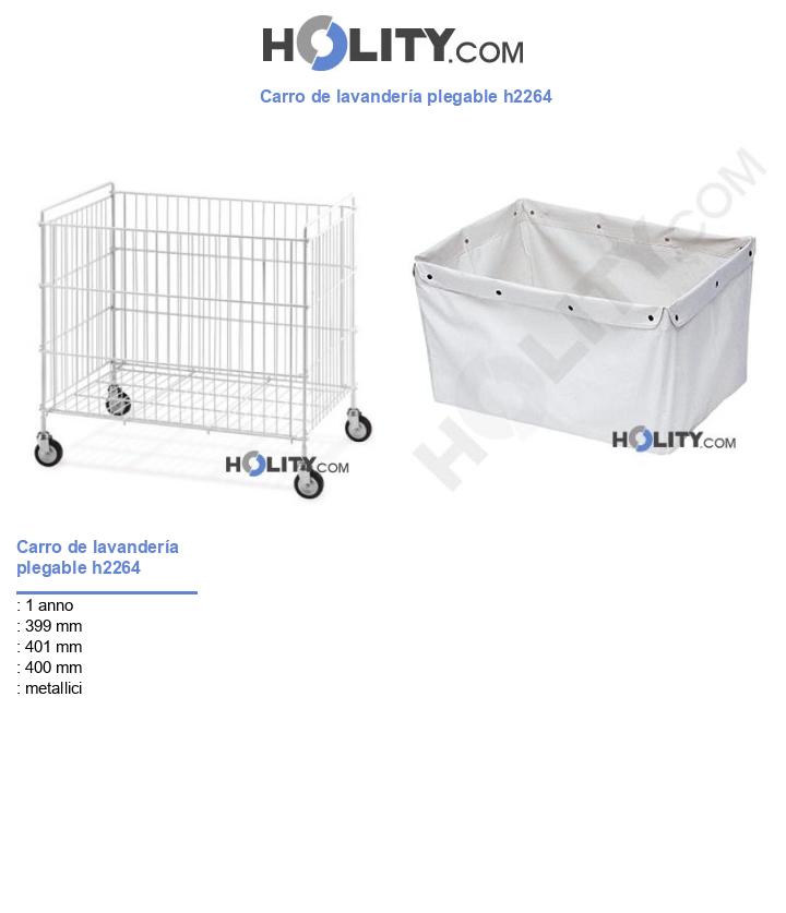 Carro de lavandería plegable h2264