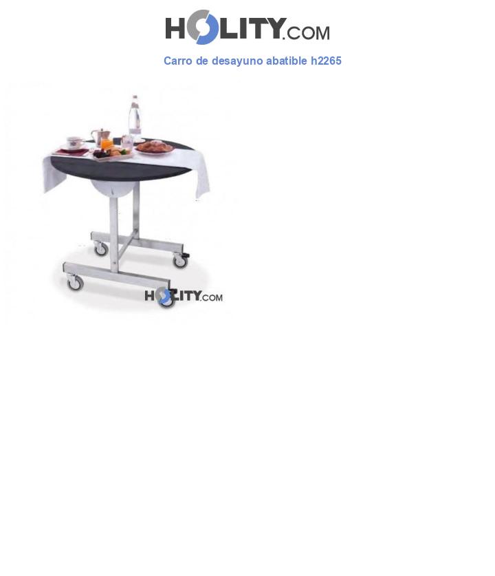 Carro de desayuno abatible h2265