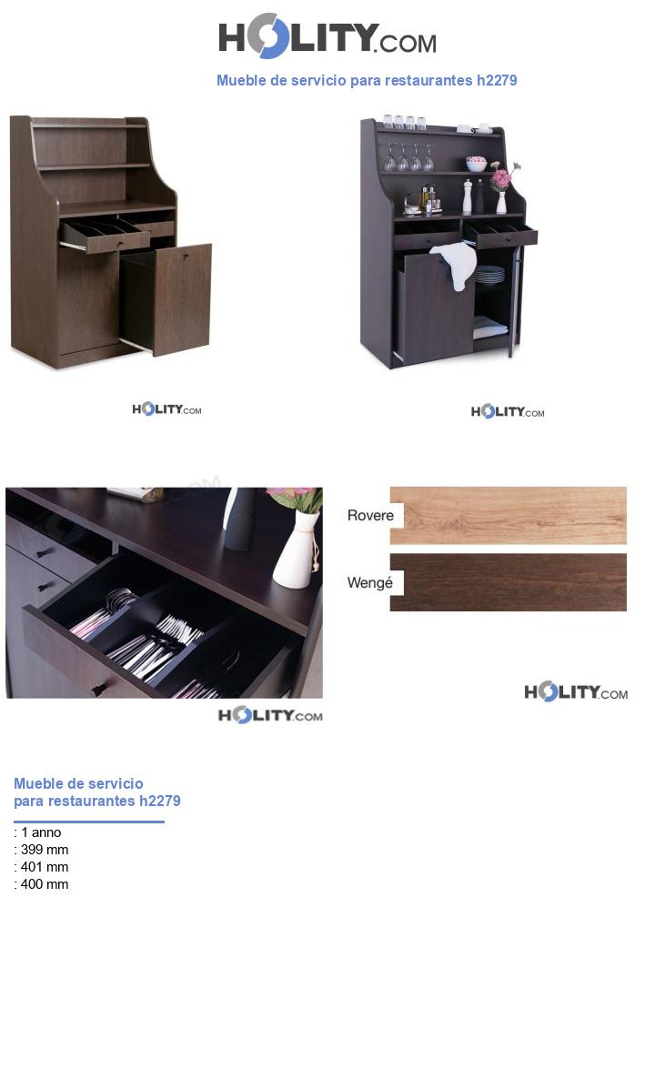 Mueble de servicio para restaurantes h2279