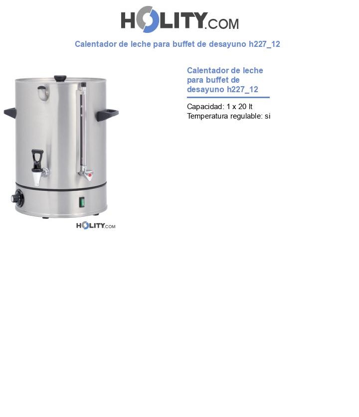Calentador de leche para buffet de desayuno h227_12