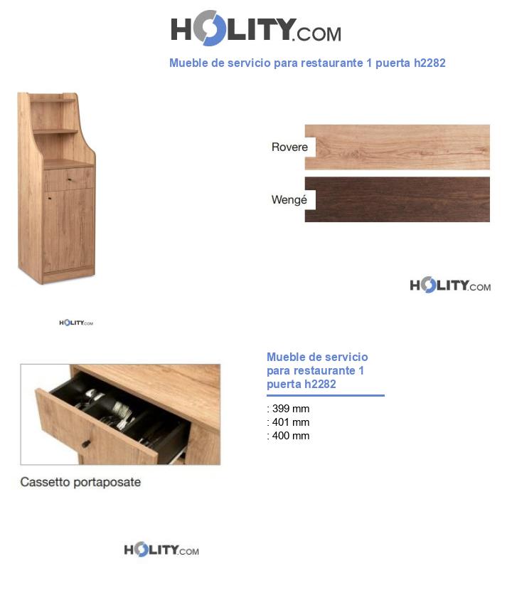 Mueble de servicio para restaurante 1 puerta h2282