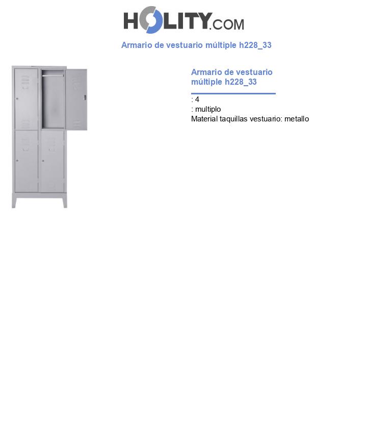 Armario de vestuario múltiple h228_33