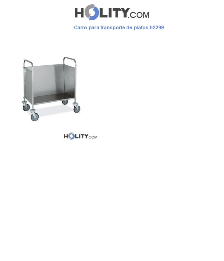 Carro para transporte de platos h2299