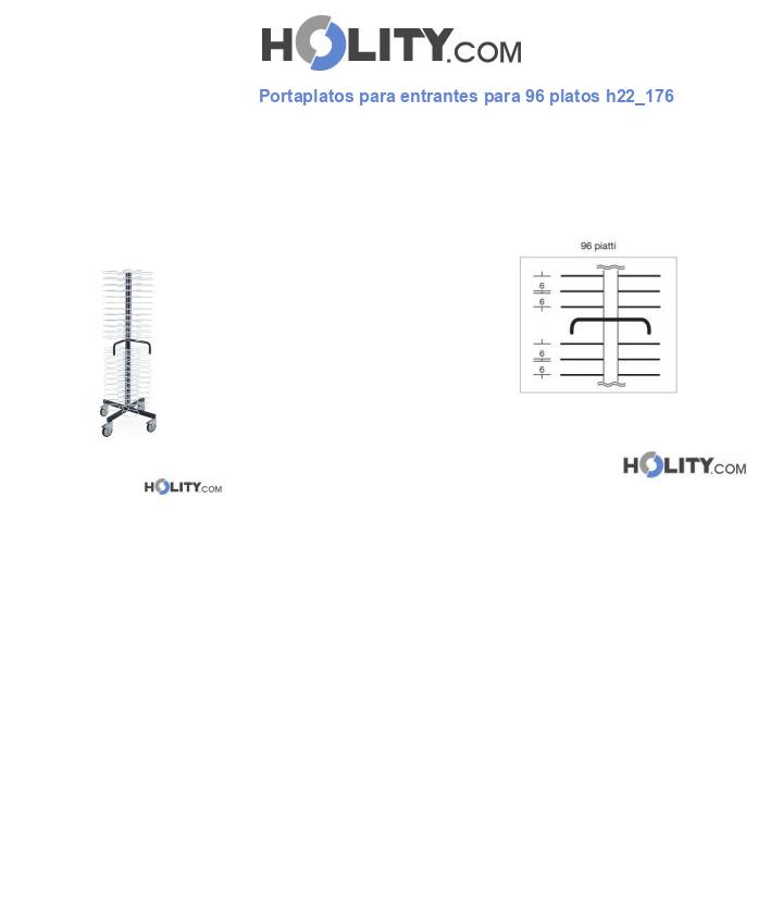 Portaplatos para entrantes para 96 platos h22_176