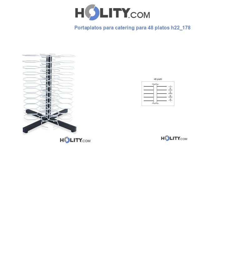 Portaplatos para catering para 48 platos h22_178