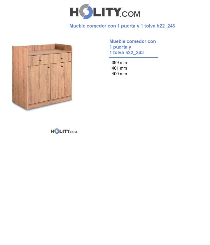 Mueble comedor con 1 puerta y 1 tolva h22_243
