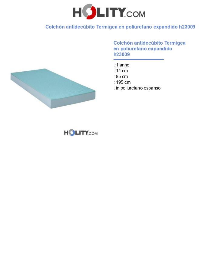 Colchón antidecúbito Termigea en poliuretano expandido h23009