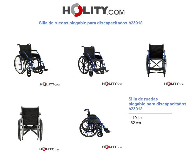 Silla de ruedas plegable para discapacitados h23018