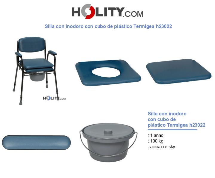 Silla con inodoro con cubo de plástico Termigea h23022