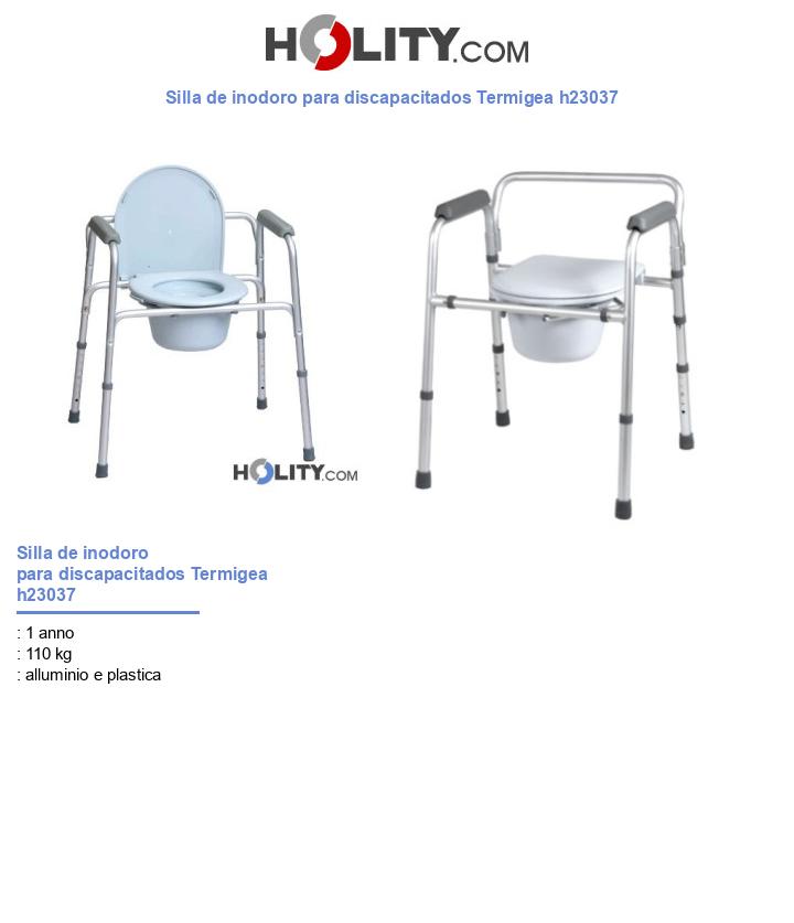 Silla de inodoro para discapacitados Termigea h23037
