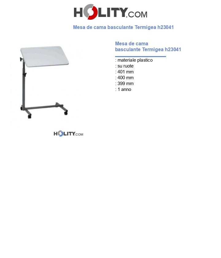 Mesa de cama basculante Termigea h23041
