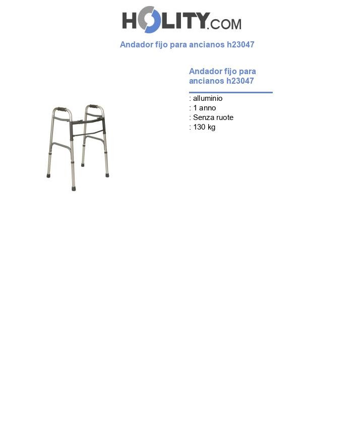 Andador fijo para ancianos h23047