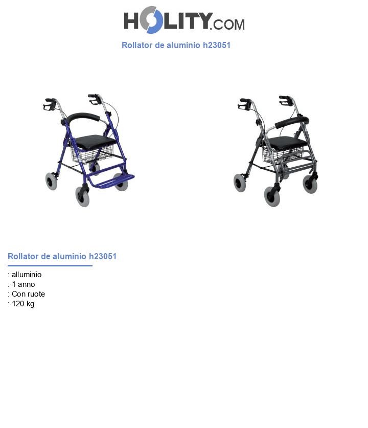 Rollator de aluminio h23051