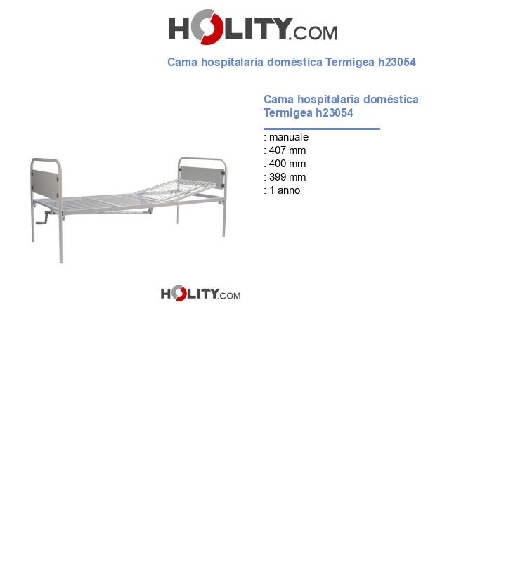 Cama hospitalaria doméstica Termigea h23054