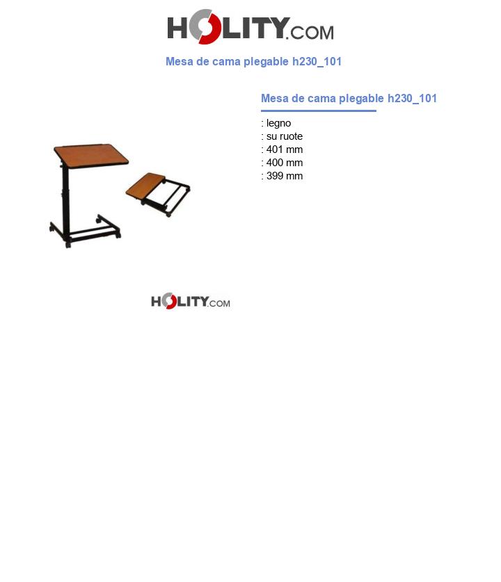 Mesa de cama plegable h230_101