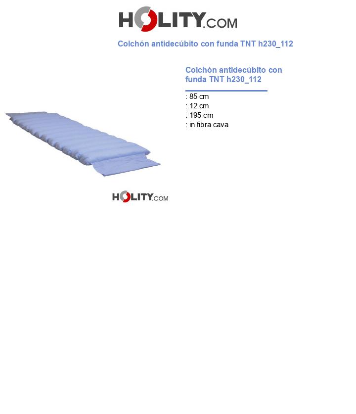 Colchón antidecúbito con funda TNT h230_112