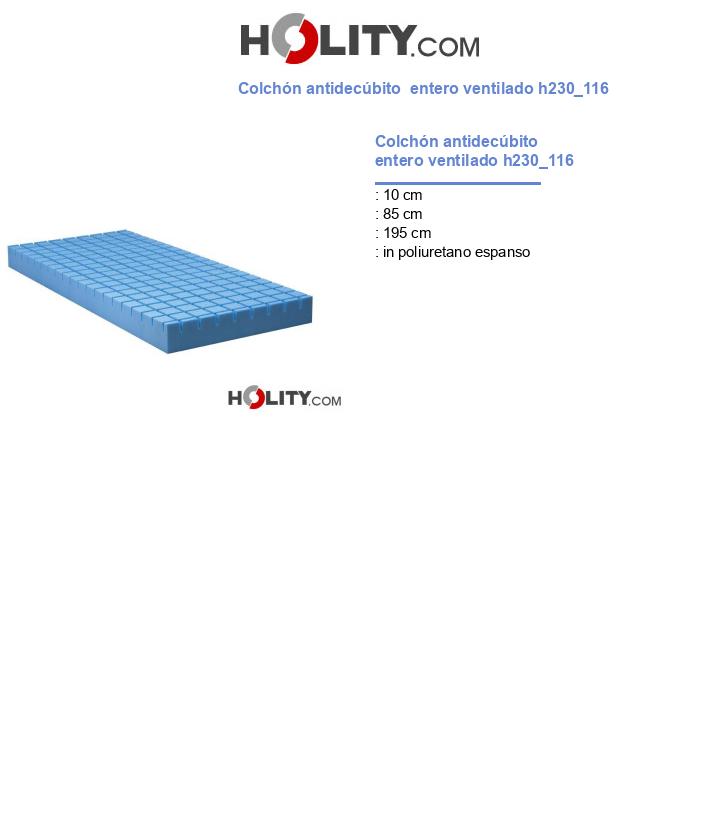Colchón antidecúbito  entero ventilado h230_116