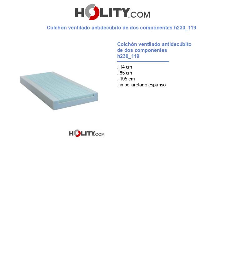 Colchón ventilado antidecúbito de dos componentes h230_119