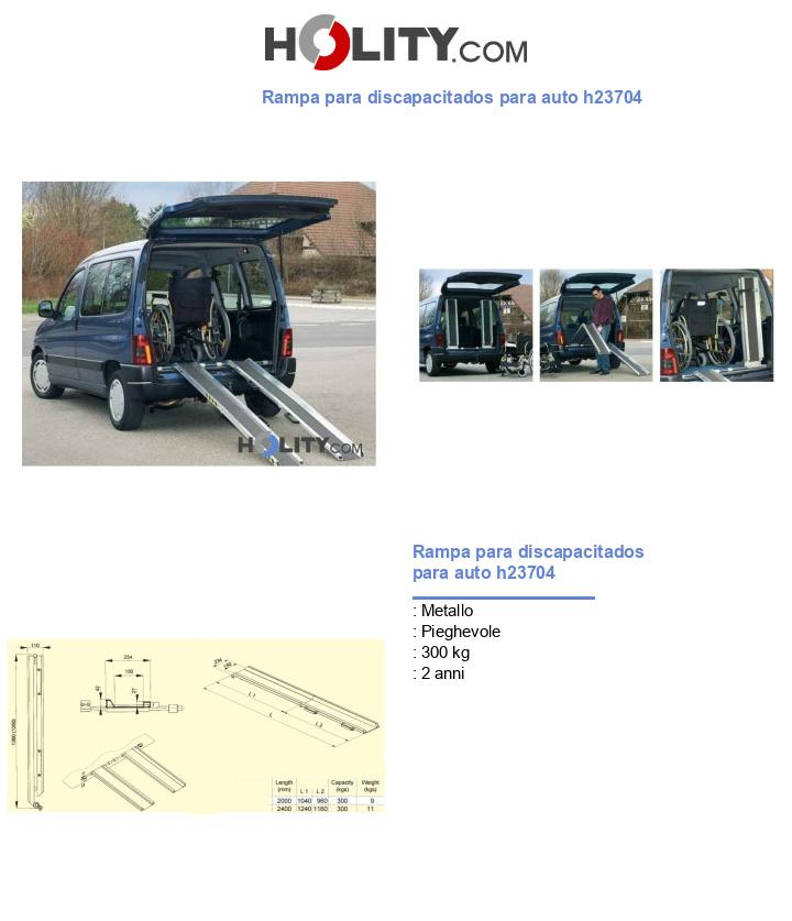 Rampa para discapacitados para auto h23704
