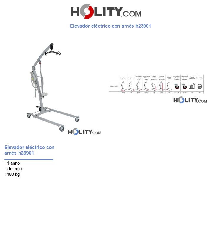 Elevador eléctrico con arnés h23901