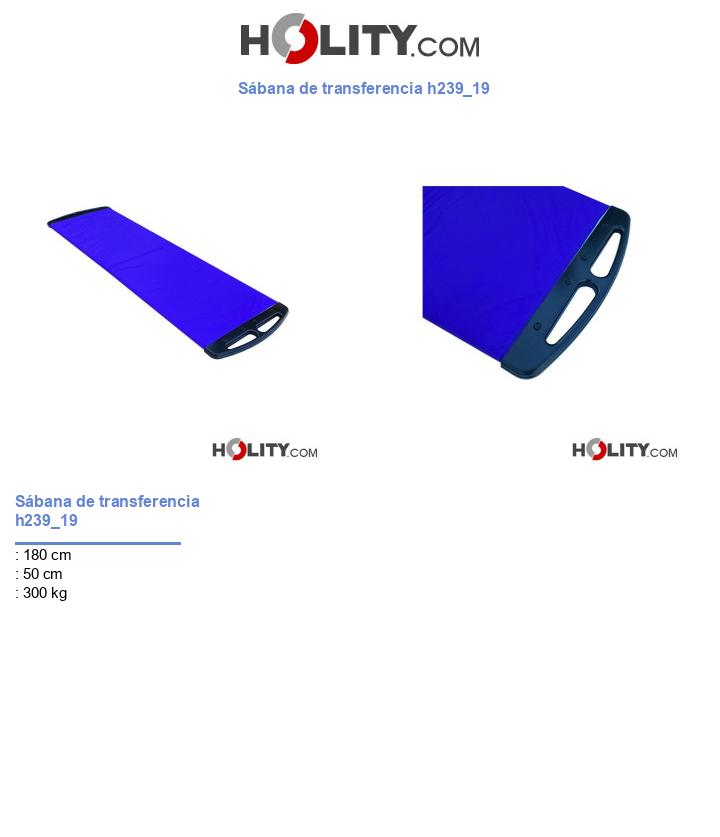 Sábana de transferencia h239_19