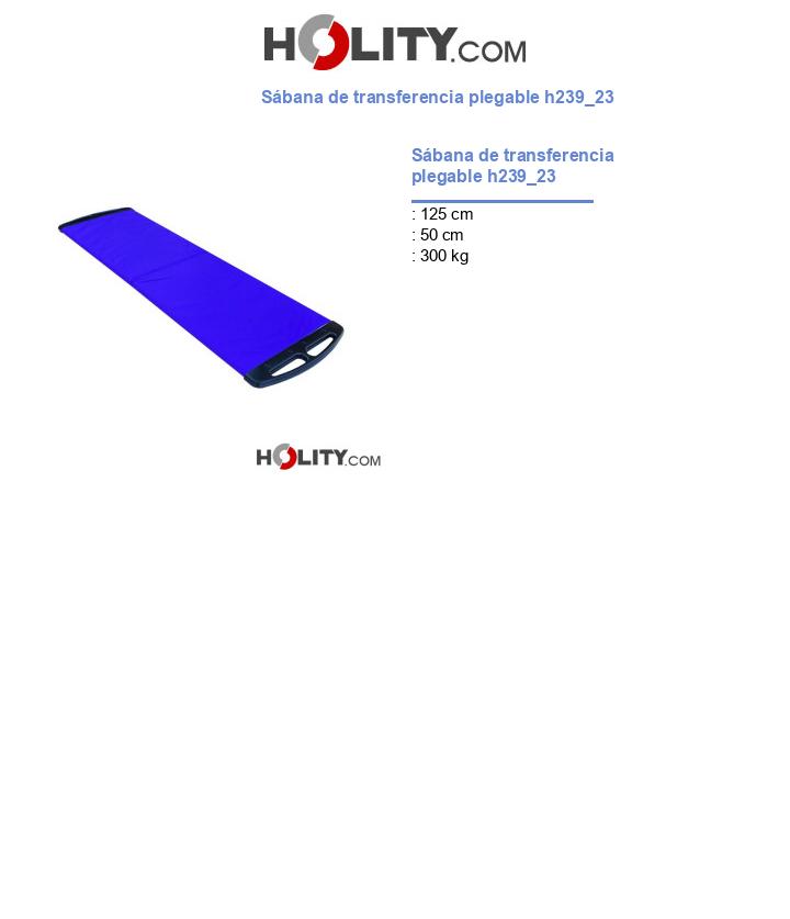 Sábana de transferencia plegable h239_23
