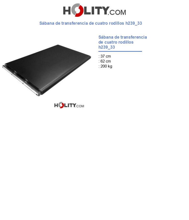 Sábana de transferencia de cuatro rodillos h239_33