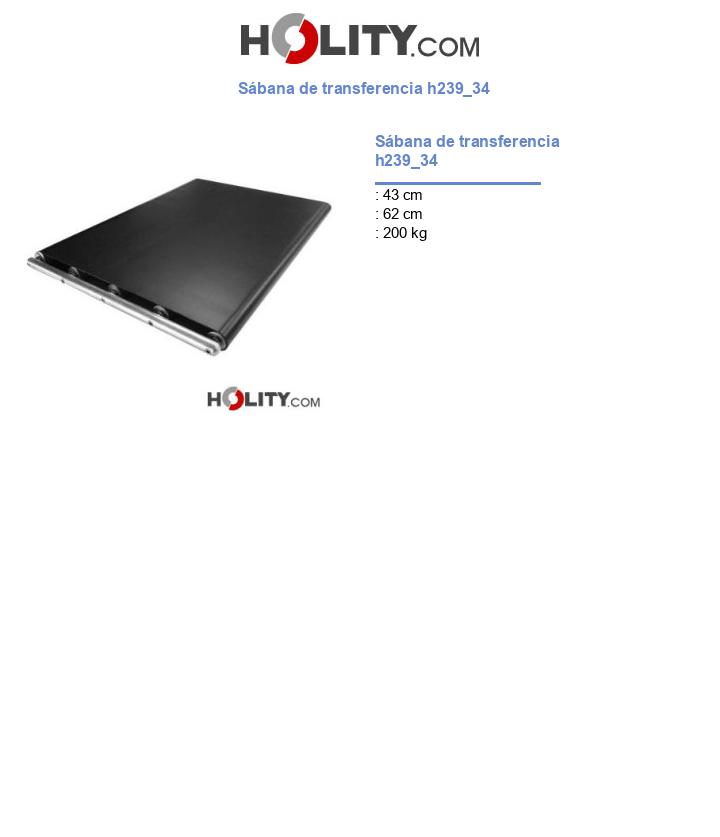 Sábana de transferencia h239_34