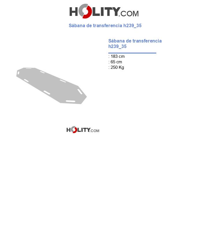 Sábana de transferencia h239_35