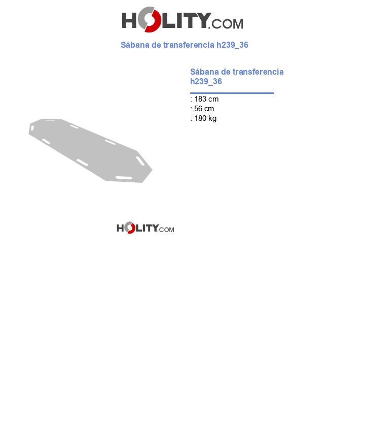Sábana de transferencia h239_36