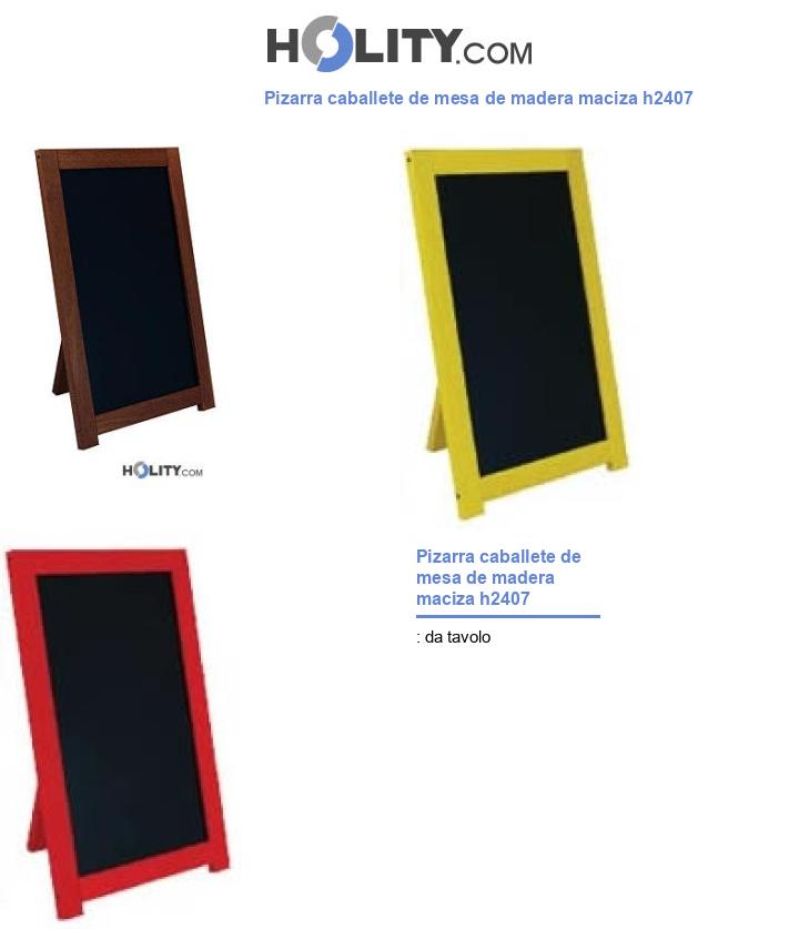 Pizarra caballete de mesa de madera maciza h2407