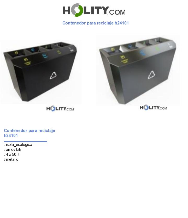 Contenedor para reciclaje h24101