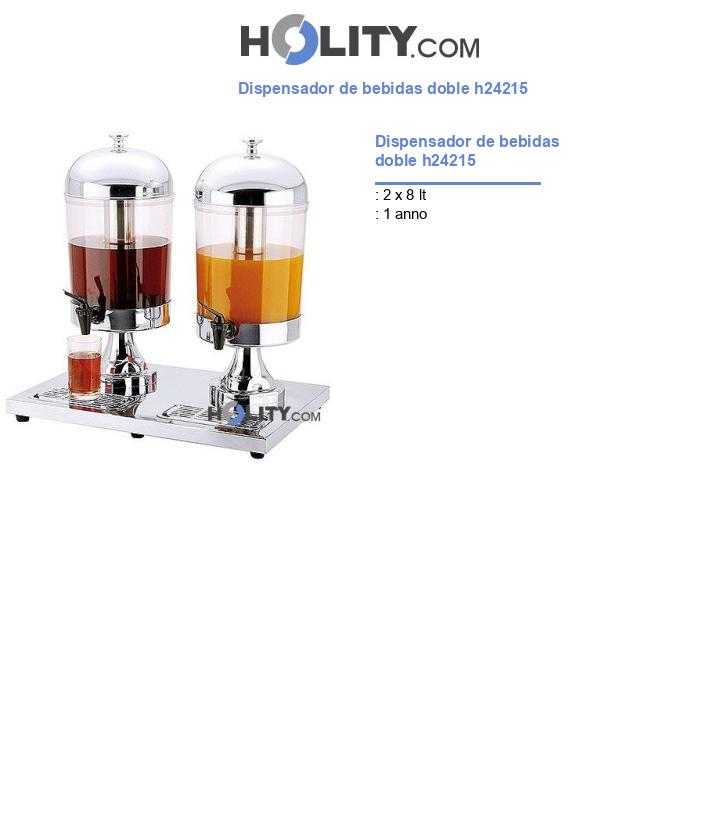 Dispensador de bebidas doble h24215