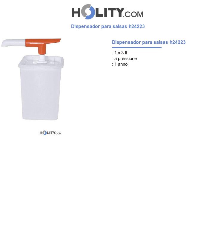 Dispensador para salsas h24223