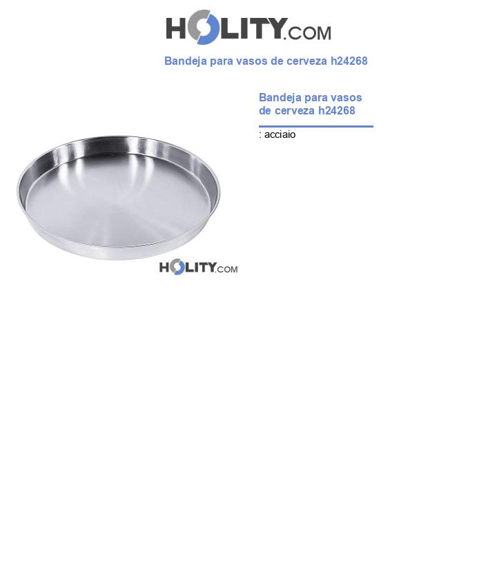Bandeja para vasos de cerveza h24268
